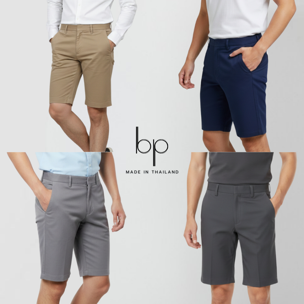 bp ขาสั้นผ้ายืด มี 6 สี ใส่สบายเข้าได้กับทุกลุค ไซส์ 30-40"