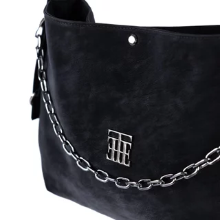 URTHE - กระเป๋า หนัง PU รุ่น DRAPE SOFT LEATHER HOBO BAG
