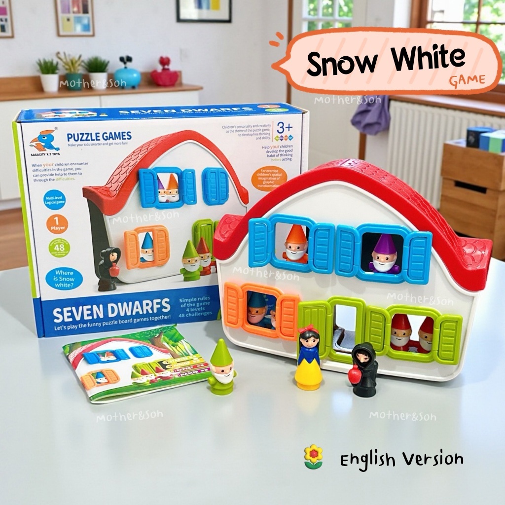 เวอร์ชั่น ภาษาอังกฤษ ของเล่น Logic Snow White ฝึกการคิดการมองภาพ