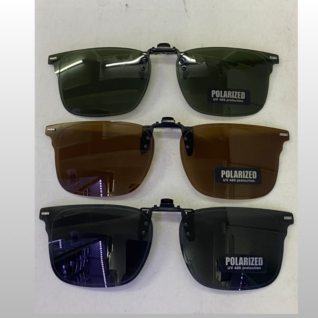 Clipon กันแดด คลิปกันแดด คลิปหนีบแว่นตา คลิปแว่นตากันแดด Polarized UV 400 protection สำหรับแว่นตาทุกประเภท