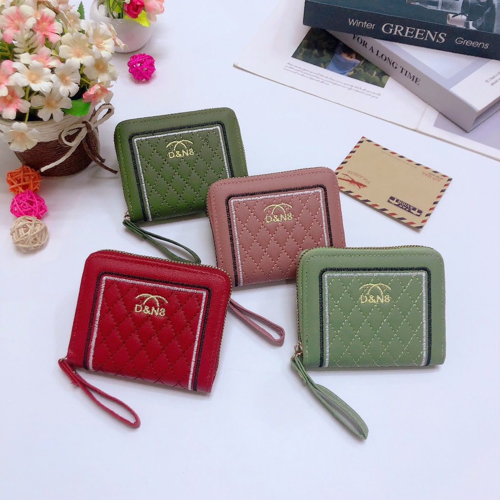 SS96#พร้อมส่ง8สี กระเป๋าสตางค์ผู้หญิง กระเป๋าสตางค์ใบสั้น กระเป๋าสตางค์น่ารัก กระเป๋าสตางค์ พร้อมช่องใส่บัตร สําหรับผู้