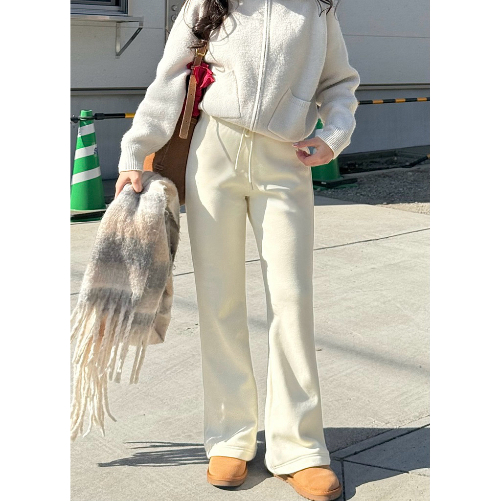 ( พร้อมส่ง ) Hokkaido Bushyfleece เกรดพรีเมี่ยม ผ้ากันลม อุ่นนุ่มยืด เอวสูงบูทคัตทรงสวยมาก ราคา ถูกที่สุด ดีลบีเคเค แกลเลอรีภาพที่ 3