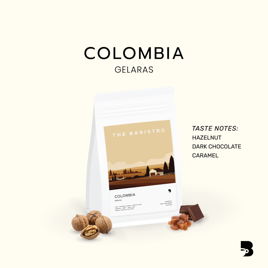 เมล็ดกาแฟ คั่วกลาง - Colombia Gelaras