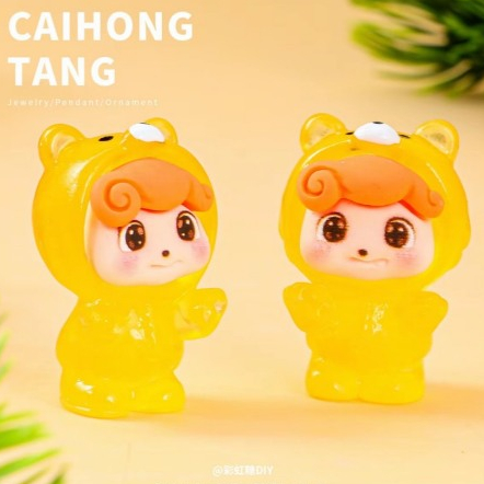 พร้อมส่งในไทย  น้องคิวคิดผีน้อยจิ๋ว เรืองแสงได้  แบบสุ่มสี  ราคาต่อตัว ราคา ถูกที่สุด ดีลบีเคเค แกลเลอรีภาพที่ 6