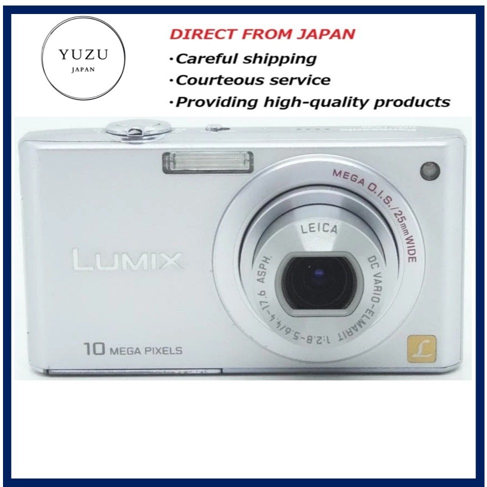 Pre-owned Product LUMIX DMC-FX35 10.1MP Vintage Digital Camera - Silver | Premium Ultra-Wide 25mm LE