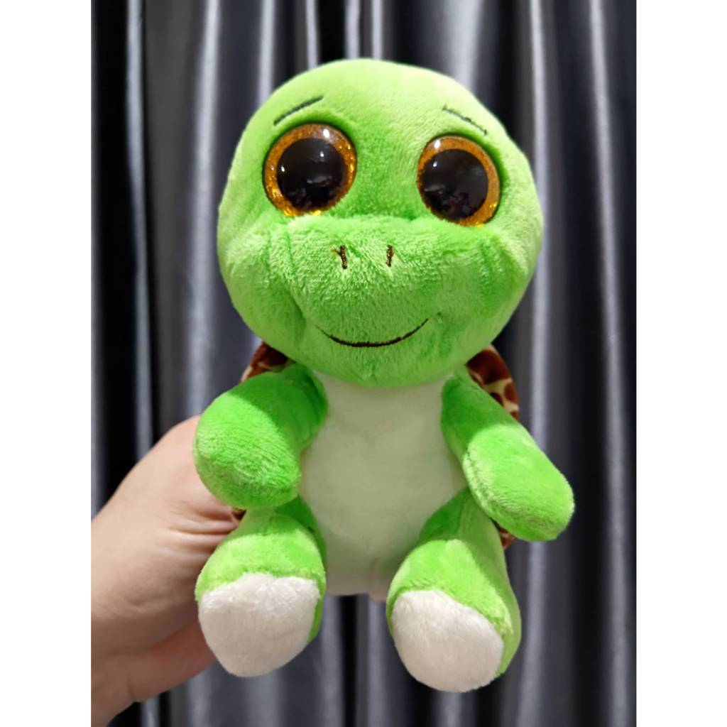 ตุ๊กตาเต่า Ty Turbo Turtle Beanie Boo Clip ขนาด 7 นิ้ว