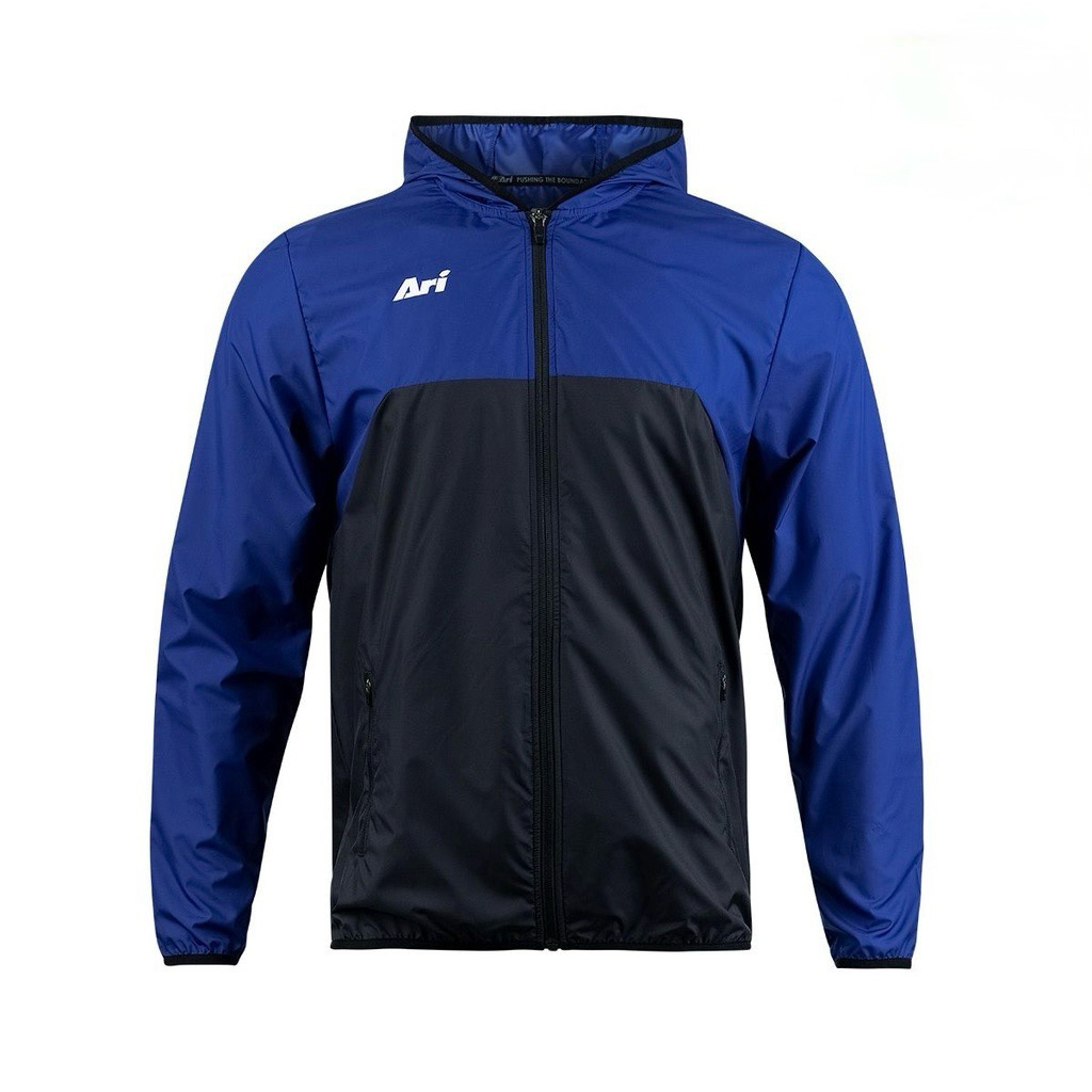 Ari Windblock Jacket - เสื้อกันลม Ari ดีไซน์ใหม่ล่าสุด (สีน้ำเงิน-ดำ) Pre-Loved Product