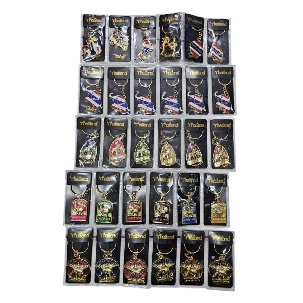 UMพวงกุญแจชุด 6 ชิ้น ลาย เอกลักษณ์ไทย 🇹🇭