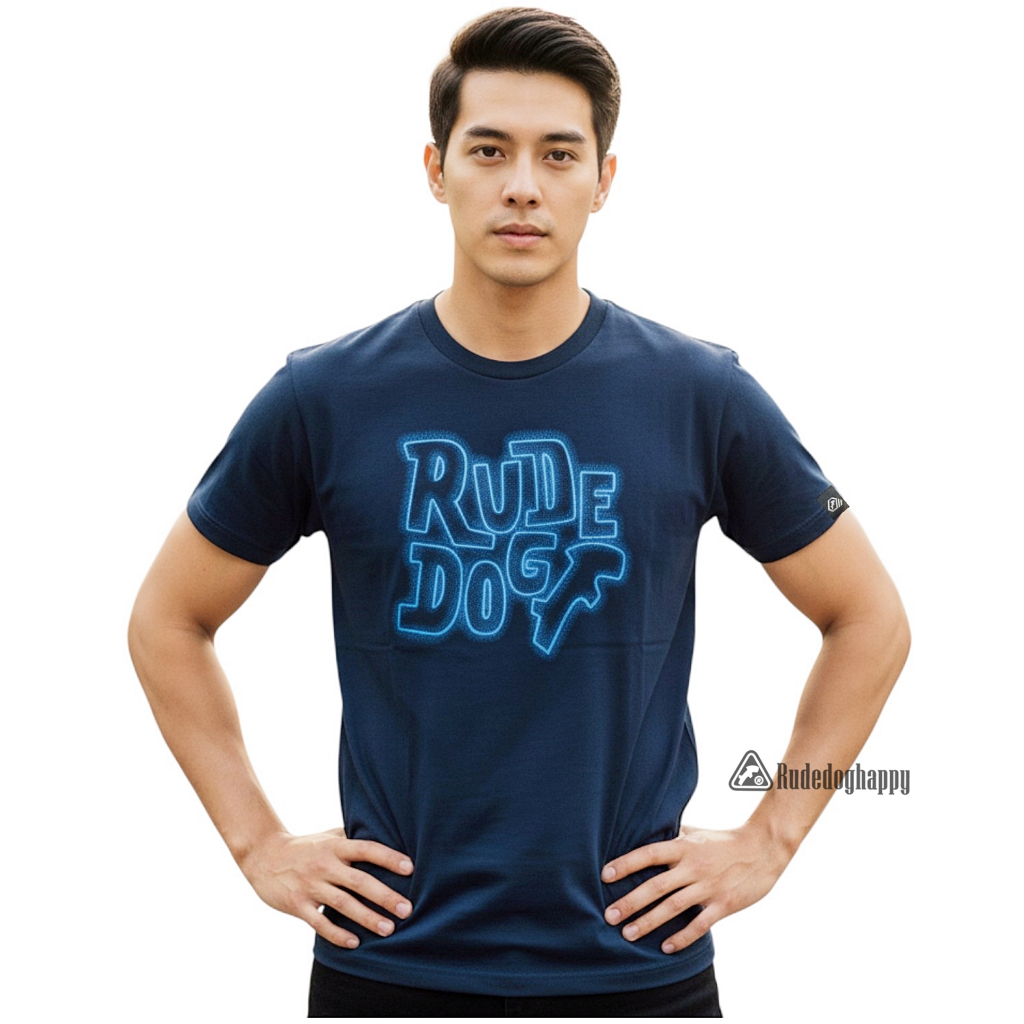 Rudedog เสื้อยืดรุ่น Dogblur-Hazy ของแท้100%