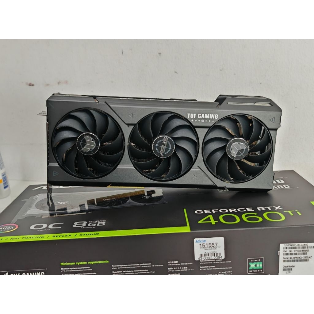 RTX4060 TI 8G ASUS TUF GAMING