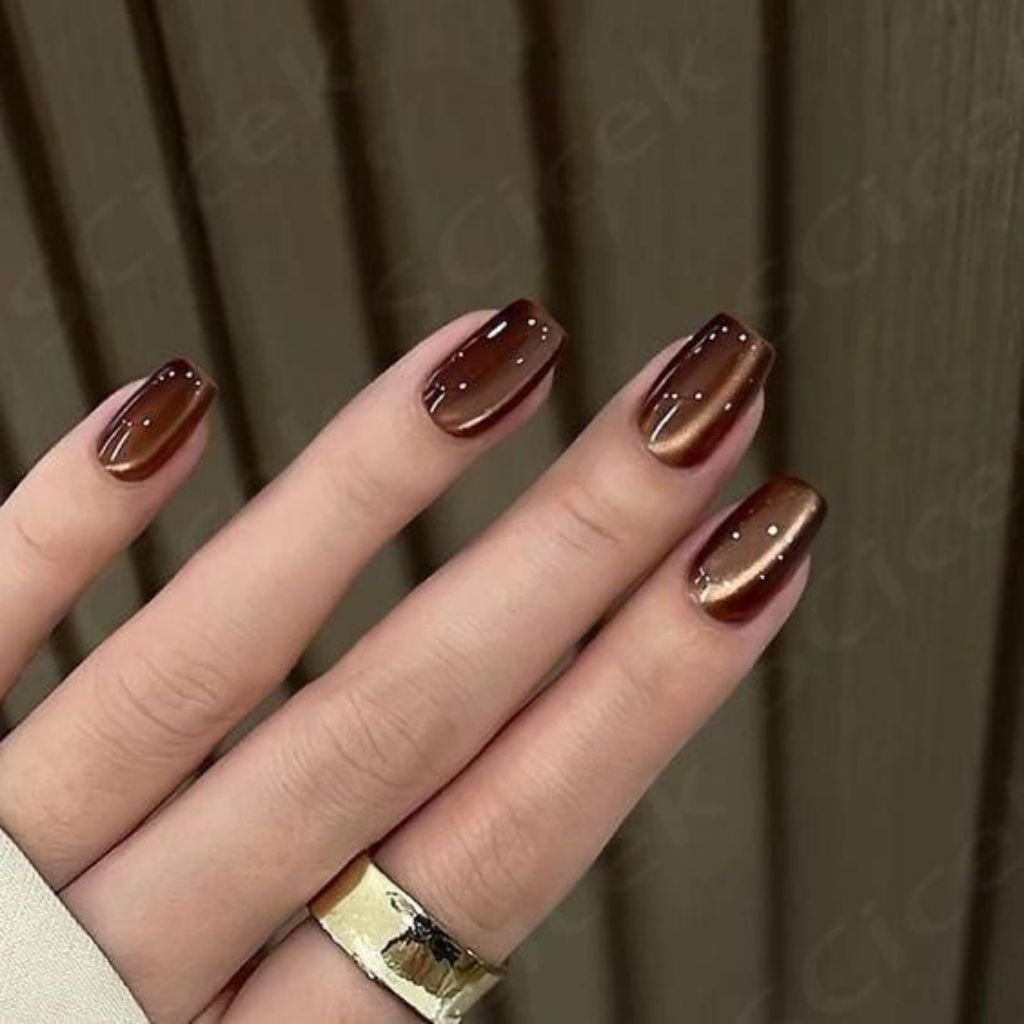 เล็บปลอม💅🏻สีลูกแก้วซาติน(05)🌈แถมฟรีกาวตะไบทุกชุด