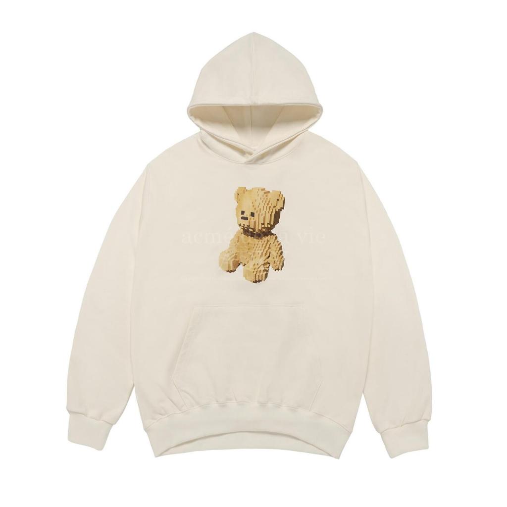 acme de la vie ADLV BLOCK BEAR HOODIE (Cream)