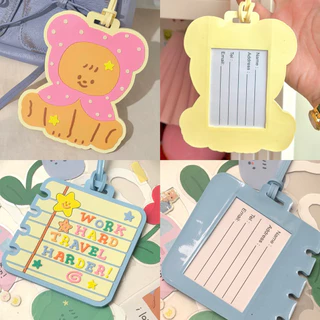 NEW! Giant PVC Bag tag ป้ายห้อยกระเป๋า กระเป๋าเดินทาง ใส่ชื่อได้ ไดโน เท๊ดดี้ มอลทีส | Stickwithme4ev