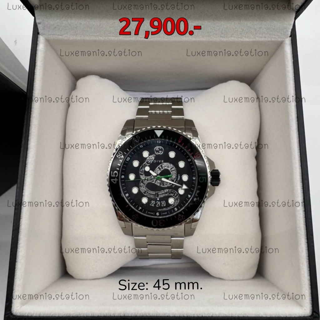 🇹🇭👜[พร้อมส่ง]: Gucci Dive Watch 45 mm. ‼️ก่อนกดสั่งรบกวนทักมาเช็คสต๊อคก่อนนะคะ‼️