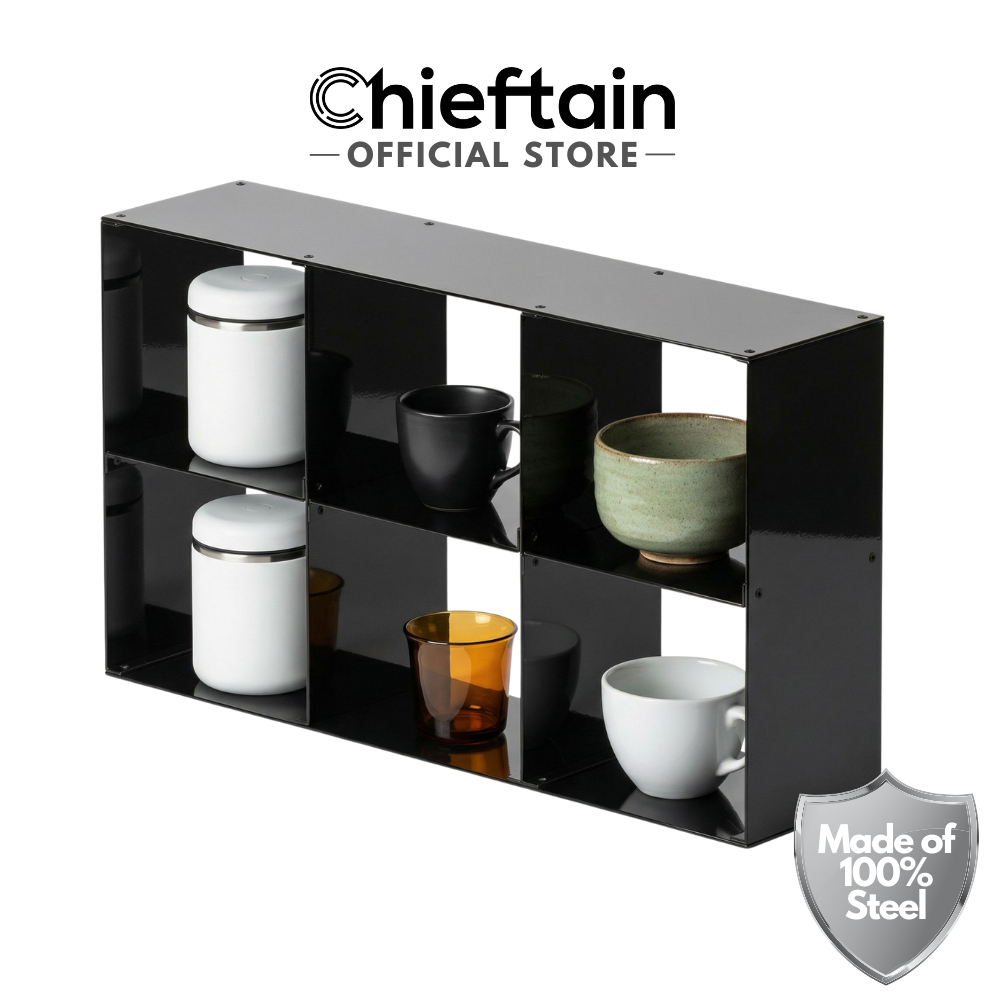 ชั้นวางแก้วกาแฟ อุปกรณ์มัทฉะ 6 ช่อง 6 Compartment Coffee Matcha Mug Display Rack