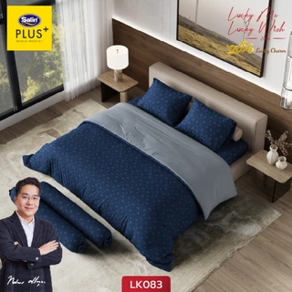 [New 2026] Satin Plus ชุดผ้าปูที่นอน 3.5 ฟุต 3 ชิ้น + ผ้านวม 60"x80" Lucky Me lucky Wish