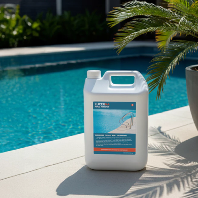 Lucerna PoolArmour สีทาสระว่ายน้ำพร้อมกันซึมในตัว สำหรับสระคอนกรีตเท่านั้น