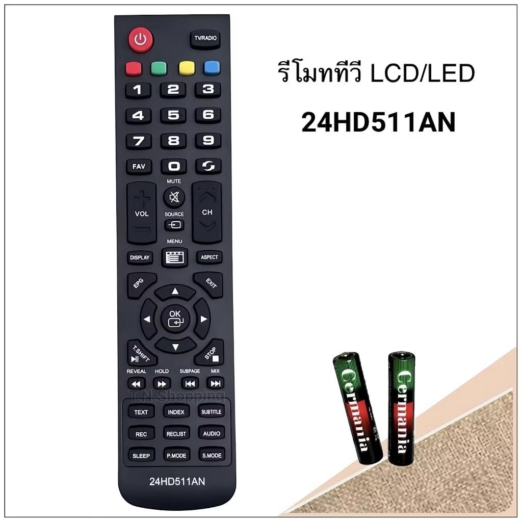รีโมททีวี LED รุ่น 24HD511AN, AN-LT5502
