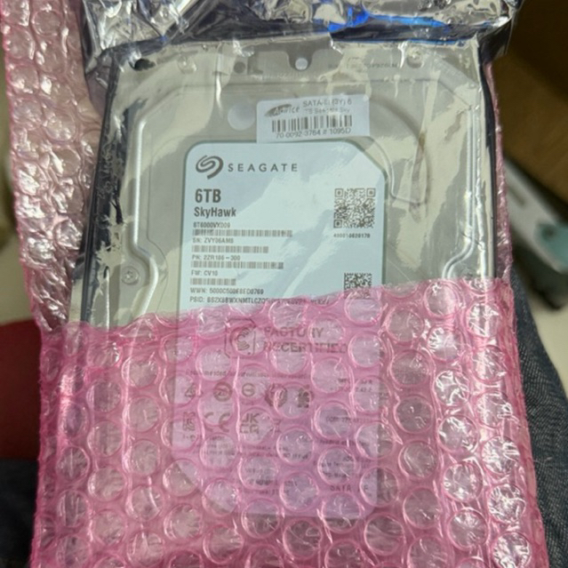 ใหม่ ได้ดคลม Seagate ฮาร์ดดิสก์ รุ่น ST6000VX009 6TB 5400 RPM 256MB Cache SATA 6.0Gb/s 3.5 ประกัน 01