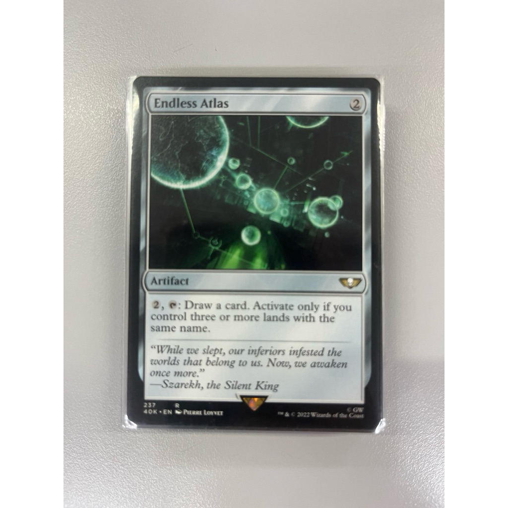 การ์ด MTG Endless Atlas Artifact Magic the Gathering EDH รุ่น 40K สภาพ Ex-Nm