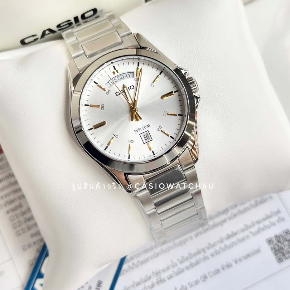 CASIO นาฬิกาข้อมือผู้ชาย รุ่น MTP-1370D-7A2 / MTP-1370 / MTP-1381 รับประกันศูนย์เซ็นทรัล cmg