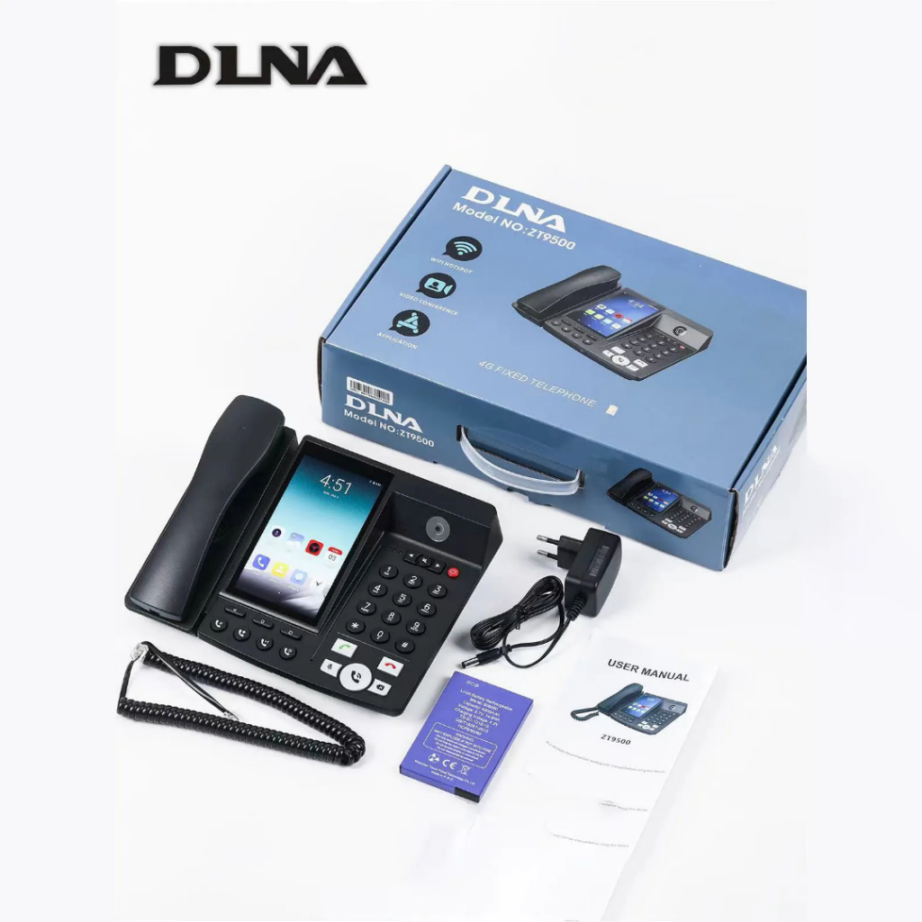 4G Android Landline Best 4G Telephone Cordless Volte Fixed Wireless Phone With Sim and Battery DLNA 