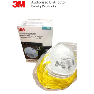 (1กล่อง/20 ชิ้น) 3M 8210 N95 หน้ากากป้องกันฝุ่น ละออง แบบคล้องศรีษะ ส่งไว