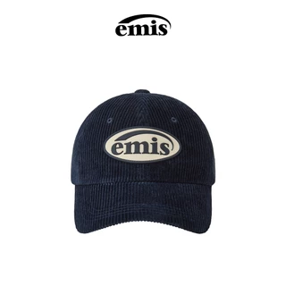 EMIS - RUBBER PATCH CORDUROY BALL CAP (ASH BLUE , BEIGE, BLACK , BROWN, GREEN, NAVY , PINK)