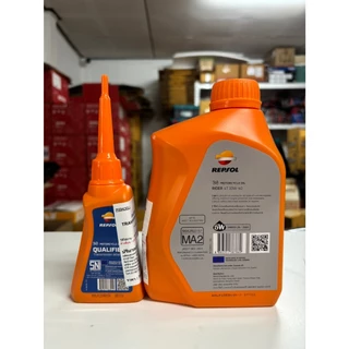 [แพ็คคู่สุดคุ้ม] น้ำมันเครื่อง Repsol RIDER 4T 10W-40 0.8 ลิตร + น้ำมันเฟืองท้าย Repsol QUALIFIER TRANSMISSION 80W-90
