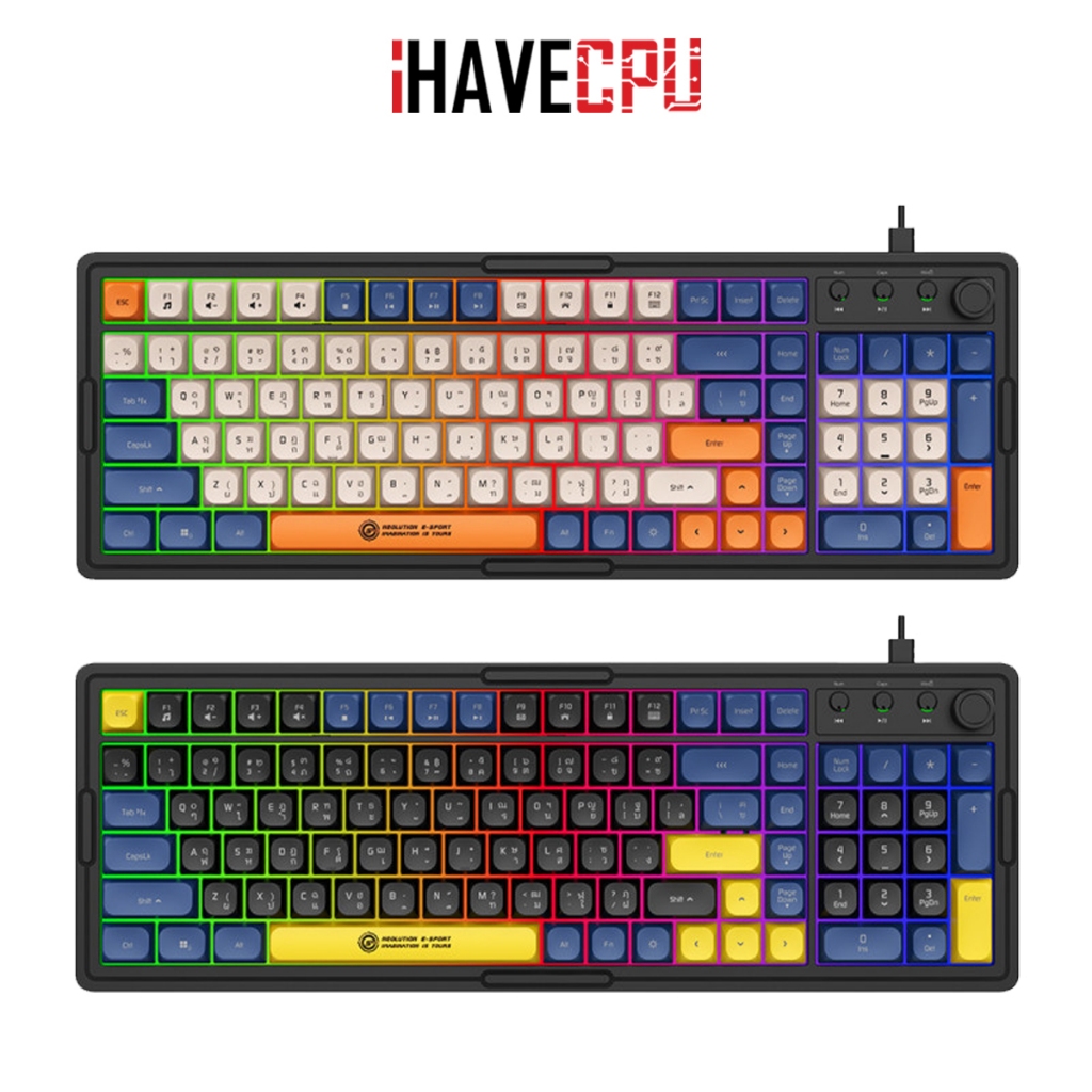 คีย์บอร์ด (keyboard) iHAVECPU NEOLUTION E-SPORT COSMO (EN/TH)
