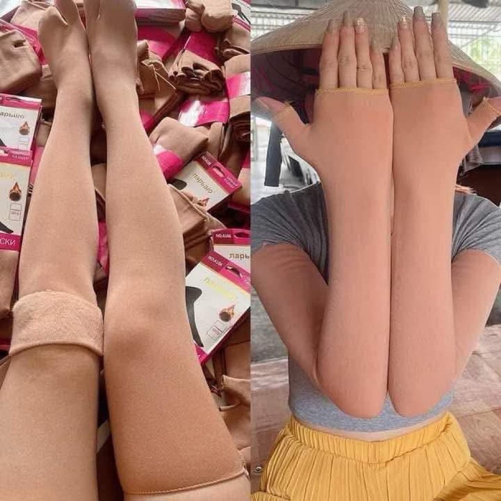 ปลอกแขนปลอก(ขนาดฟรีไซส์ใส่สบาย )ขากระชับขาสวย