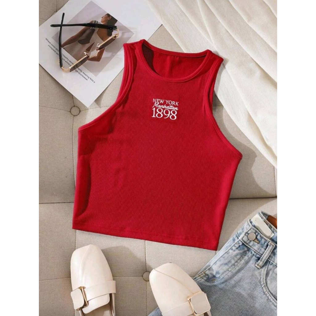 𝐎𝐮𝐞.𝟎𝟏 🖤 ครอปกล้ามสีพื้นผ้าริบ