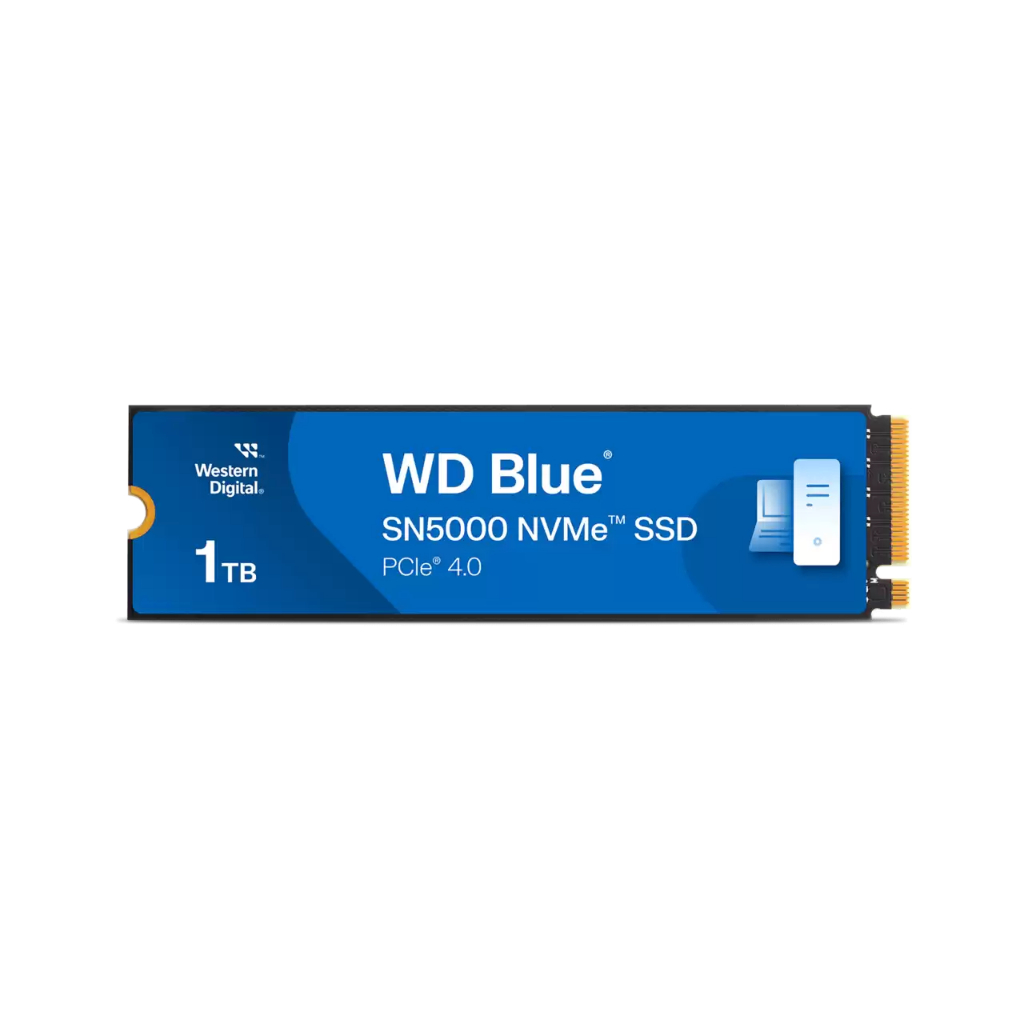 (ของใหม่) WD BLUE SN5000 1TB - SSD M.2 2280 NVMe PCIe4.0 Speed Up to 5,150MB/s (WDS100T4B0E)