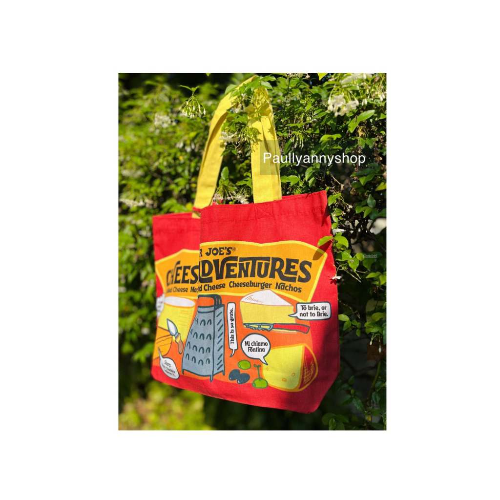 พร้อมส่งกระเป๋าผ้า Trader Joe's Cheese Adventures Reusable ของแท้จาก 🇺🇸 หิ้วตรงจาก shop