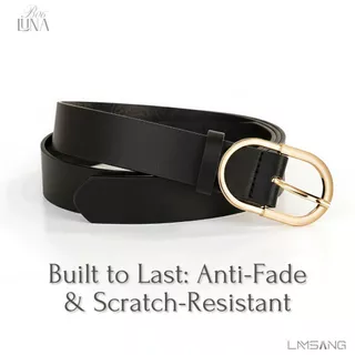 (🇹🇭 พร้อมส่ง) LAMSANG B06 LUNA Belt เข็มขัด ผู้หญิง หนัง PU ขนาด 2.8 x 105 cm