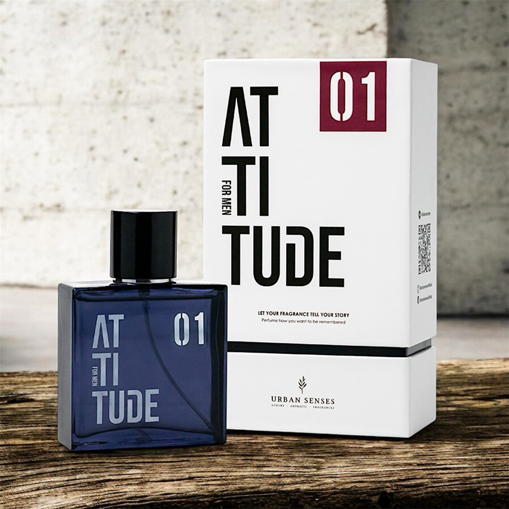 น้ำหอม Urban Senses ATTITUDE For Men and เบอร์ 01 (No Fear) เป็นน้ำหอมเกรด Parfum สำหรับผู้ชายกลิ่นส
