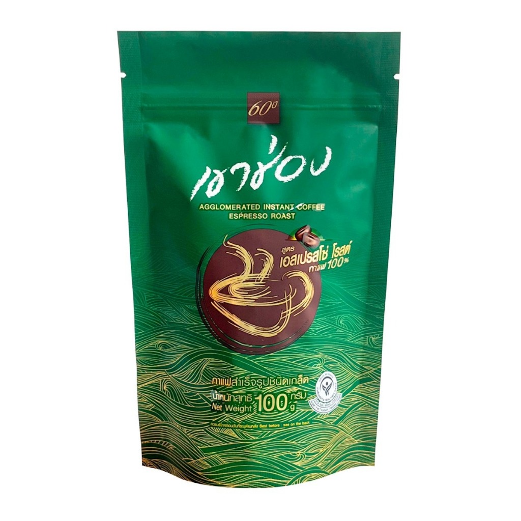 เขาช่อง กาแฟสำเร็จรูปผสมชนิดเกล็ด เอสเปรสโซ่ โรสต์ 100 กรัม