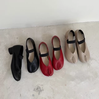 [พร้อมส่ง] WEAR.SOUL #S673-RUNA Tabi Ballet Strap Shoes รองเท้ากีบหมู