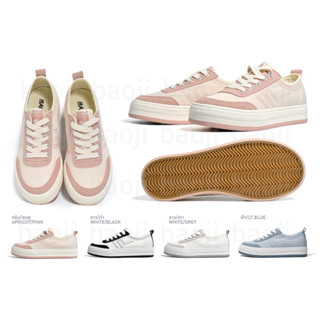 Baoji BRW515 รองเท้าผ้าใบบาโอจิ รองเท้าผ้าใบผู้หญิง ผูกเชือก…