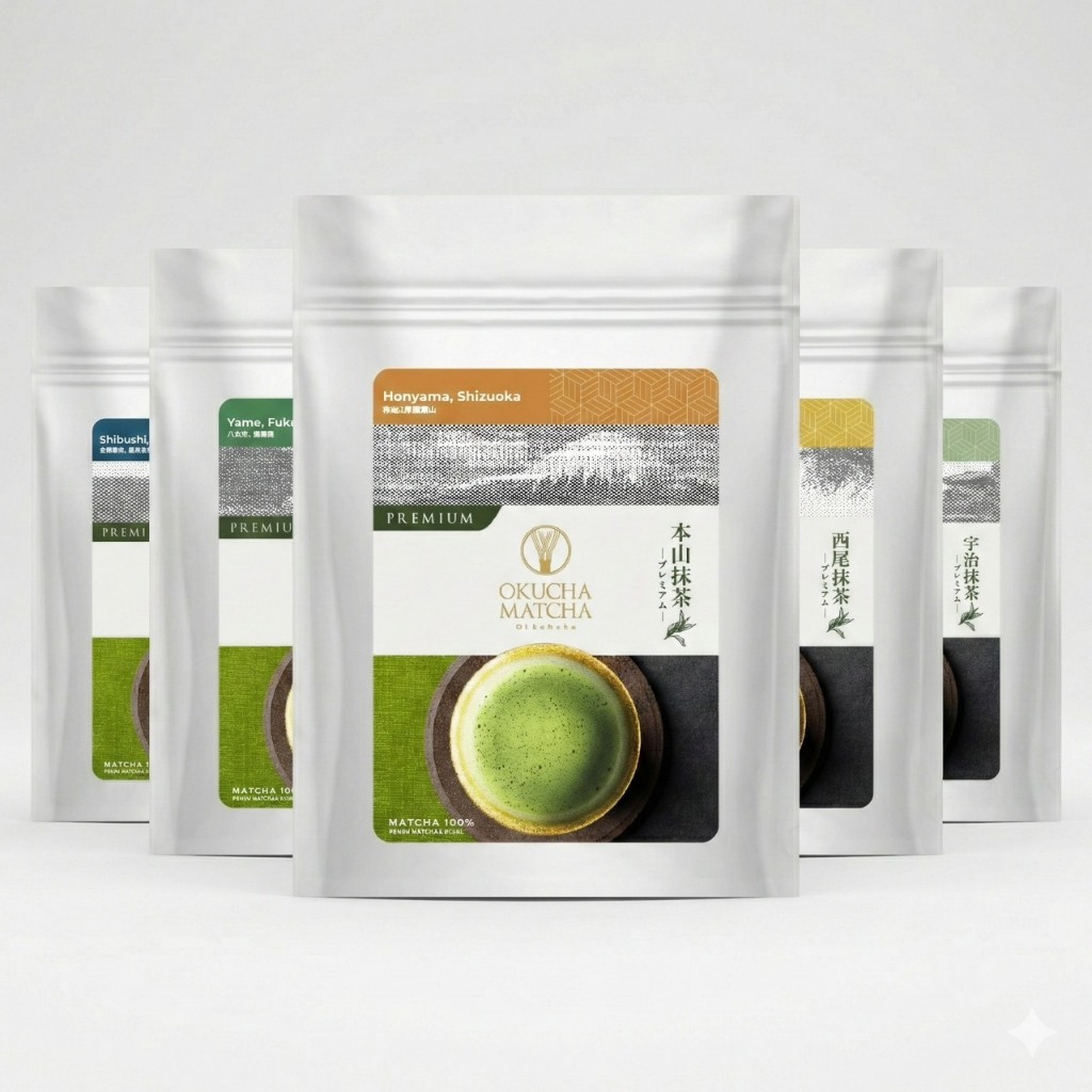 [เกรดคาเฟ่] มัทฉะ 100% จากประเทศญี่ปุ่น 5 เมือง