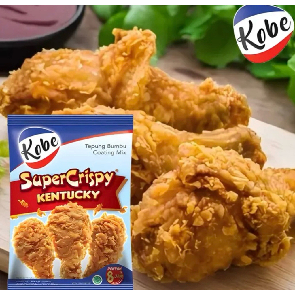 Indonesia Kobe Tepung Ayam Kentucky Super Crispy /Kobe Super Crispy Flour , 210 gram
