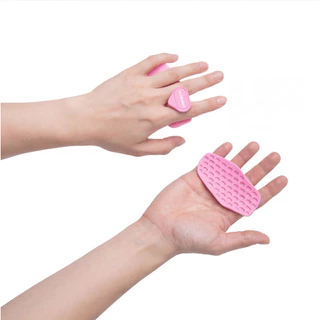 FITNOMIC กริปยางยกน้ำหนัก Silicone Grip - PINK (1 คู่) รุ่น FN-1-1085-PINK