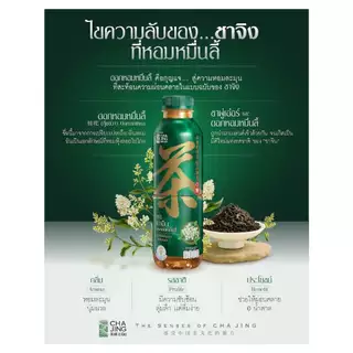 Cha Jing ชาจิง ชาผู่เอ๋อร์ผสมชาซีลอน กลิ่นหอมหมื่นลี้ สูตรไม่มีน้ำตาล 480 ml x 24 ขวด