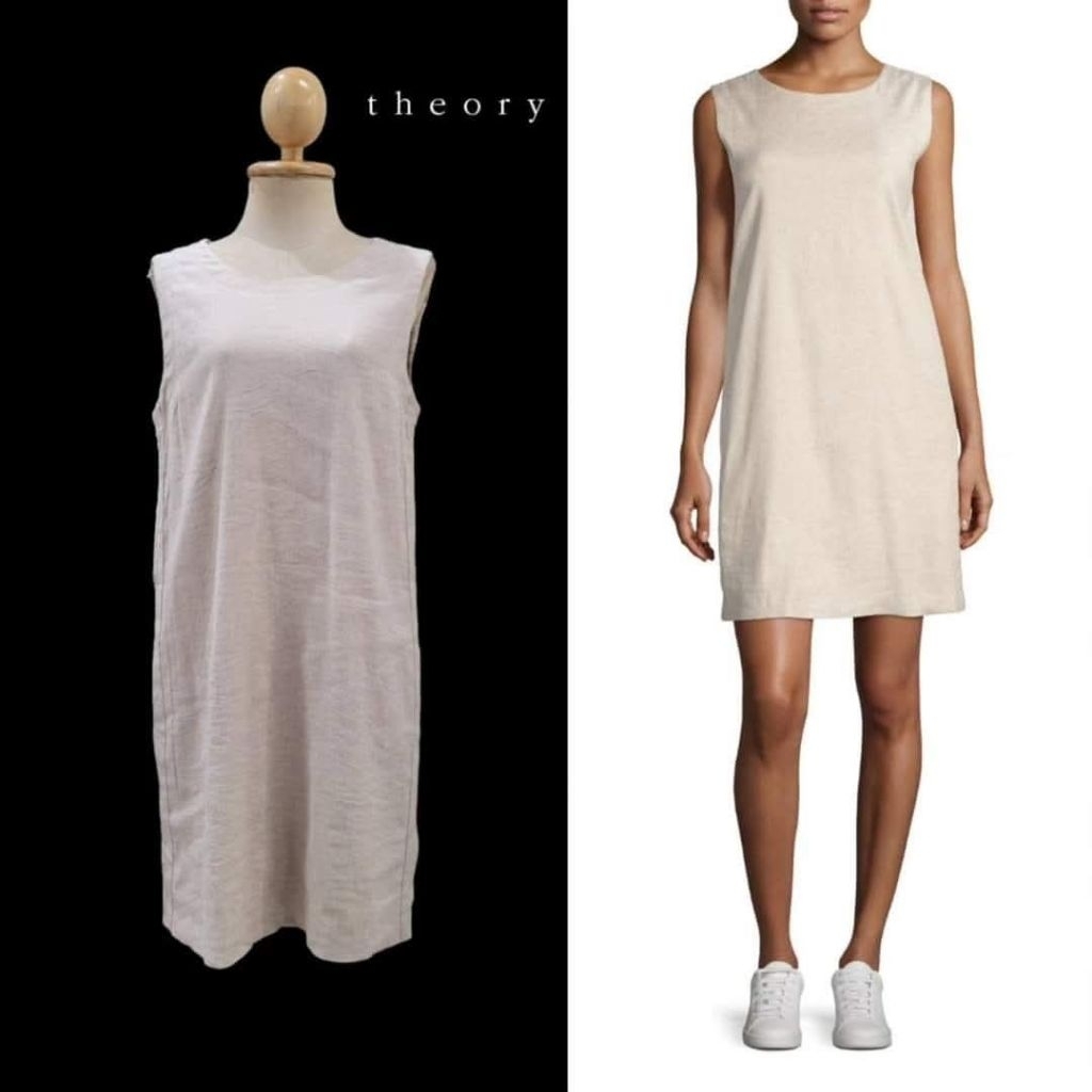 Theory Tierra Wash Sleeveless Shift Dress