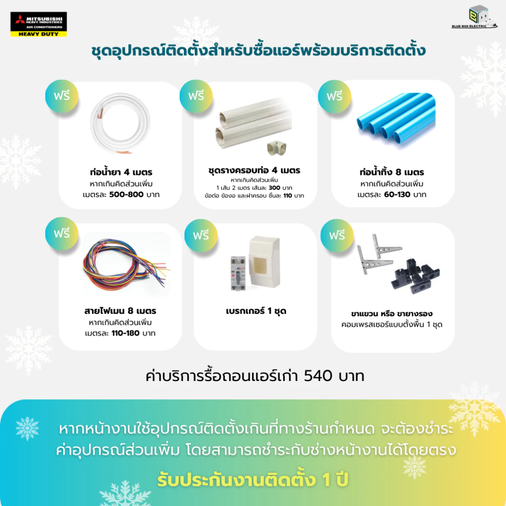 MITSUBISHI HEAVY DUTY แอร์ติดผนัง รุ่น Fixed Speed (CXV) ขนาด 9,175 - 25,249 BTU (เครื่องเปล่าและบริการติดตั้ง) ผ่อน 0 % thumbnail 3