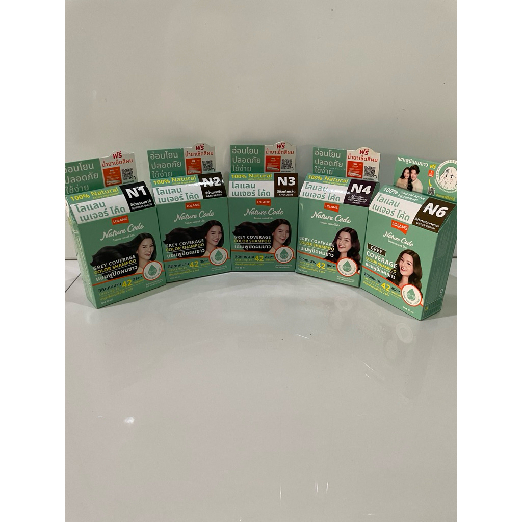 โลแลน เนเจอร์ โค้ด แชมพูปิดผมขาว Lolane Nature Code Coverage Color Shampoo 30ml