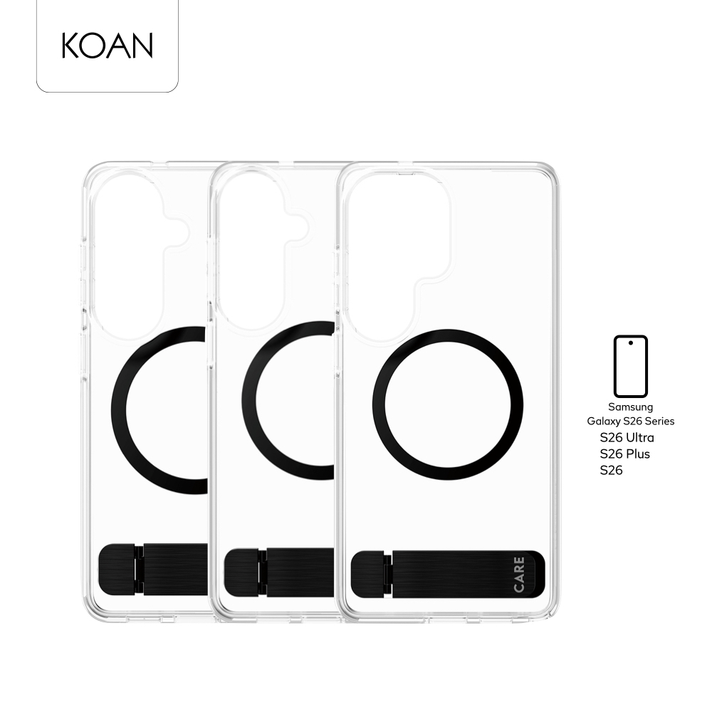 CARE by PanzerGlass เคสกันกระแทก Kickstand w.Qi Case ใช้สำหรับ Samsung Galaxy S26 Series รองรับเทคโน