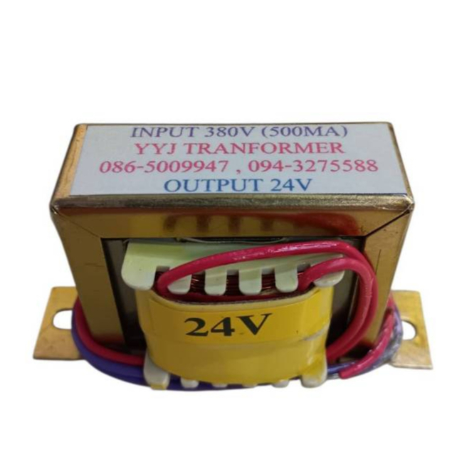 หม้อแปลง INPUT 380V OUTPUT 24V (500MA)