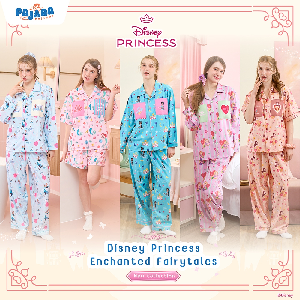 [NEW] ชุดนอน Pajara Pajamas Disney (Neo-Lite) Collection : Disney Princess Enchanted Fairytales  แบร