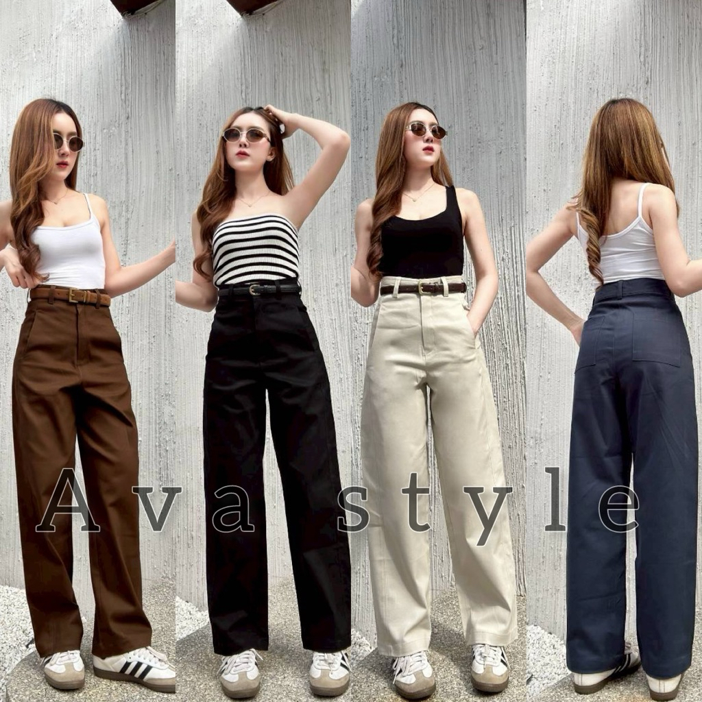 ⛓️💎 Barrel pants💎กางเกงทรงbarrel ผ้าคอตตอลยืด ผ้าดีทรงสวย💎